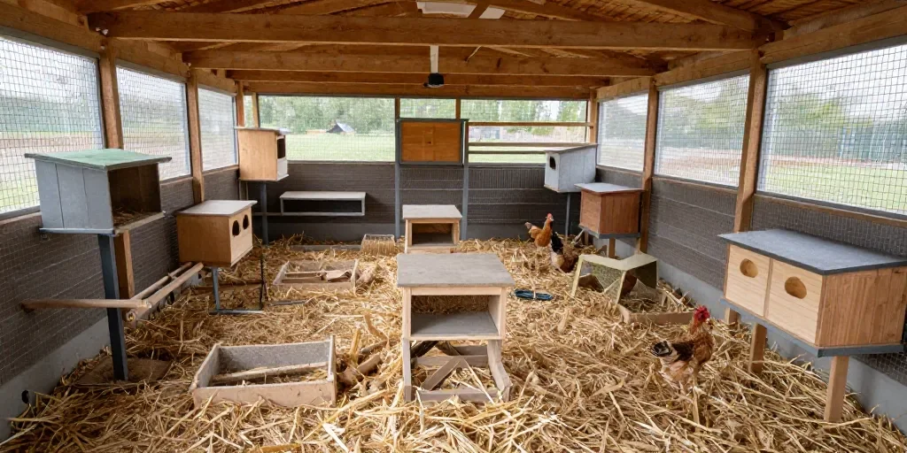 Aménagement intérieur d'un poulailler : pourquoi vos poules pondent mal et comment y remédier sans dépenser une fortune