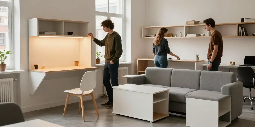 Mobilier design modulable : pourquoi les petits espaces urbains l'adoptent massivement en 2025