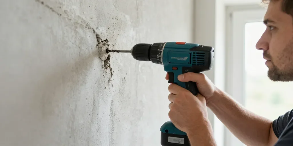 Percer un mur en béton : l'erreur que 90% des bricoleurs commettent (et comment l'éviter)